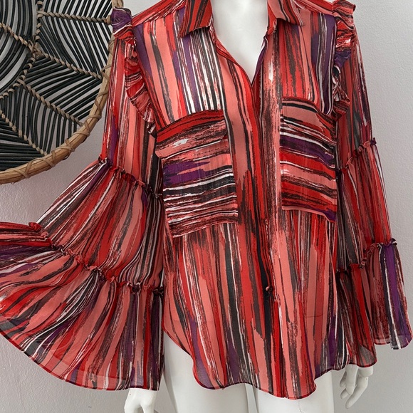 Misa Los Angeles Retro Blouse 💋 - Picture 4 of 7